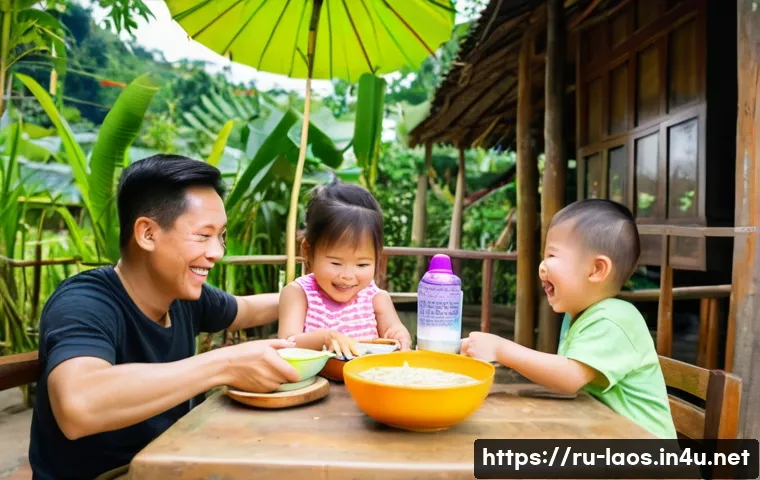 라오스에서의 가족 여행 관련 이미지 1